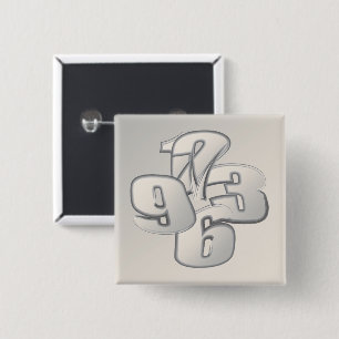 Five minutes back 15 cm square badge