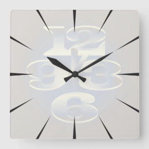 five minutes pearl square wall clock