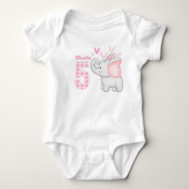 Five months  baby bodysuit (Front)