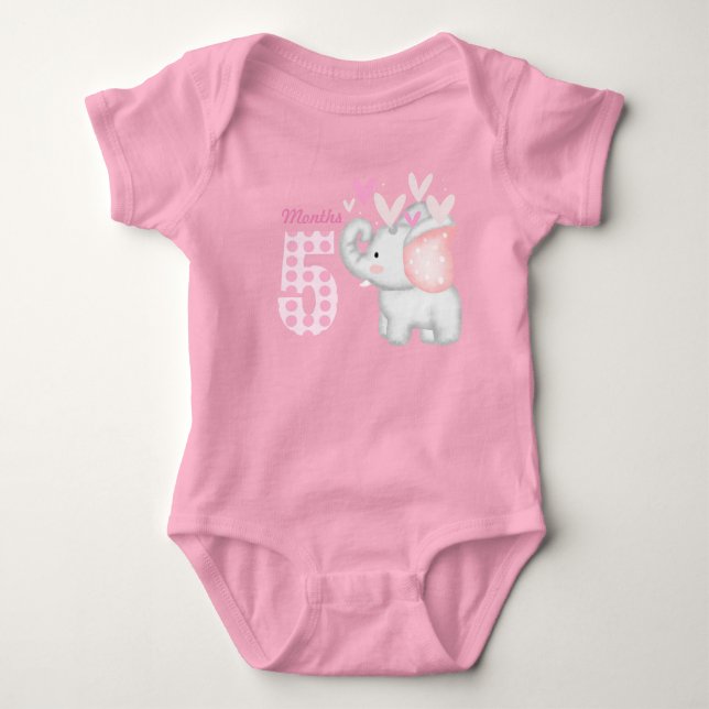 Five months  baby bodysuit (Front)