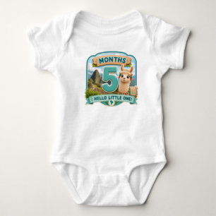 Five Months of Little Adventures Milstone Baby Bodysuit