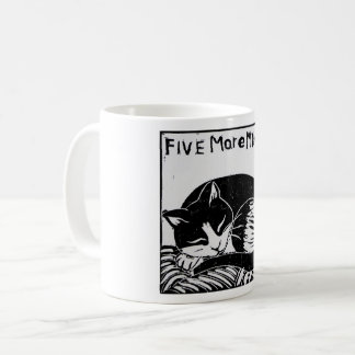 Five More Minutes Cat Classic Mug