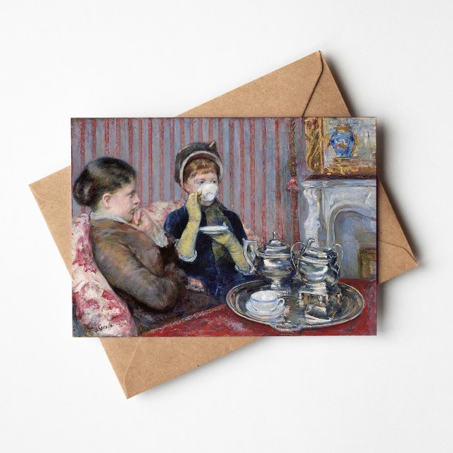 Five O'Clock Tea | Mary Cassatt Card (Creator Uploaded)