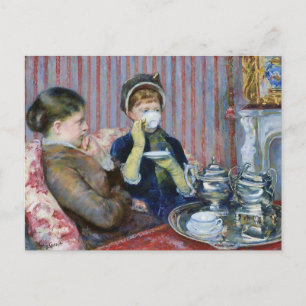 Five O'Clock Tea Mary Cassatt Fine Art Postcard