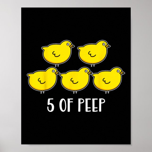 Five Of Peep Fun Respiratory Therapist Therapy Ven Poster (Front)