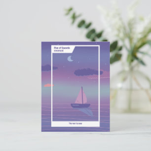 Five of Swords reversed Tarot Inspired Art Postcard