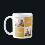 Five Photo Template Father's Day Coffee Mug<br><div class="desc">Ideal gift for fathers and grandfathers. Select five photos of the family.</div>