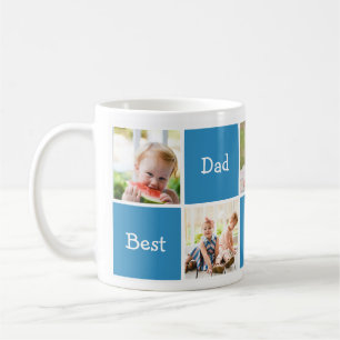 Five Photos Best Dad In The World  Coffee Mug
