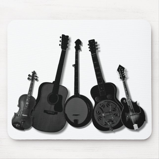 FIVE PIECE BAND ON WHITE-MOUSEPAD MOUSE PAD (Front)