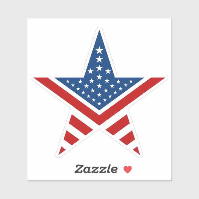Five-point star American Flag (Sheet)
