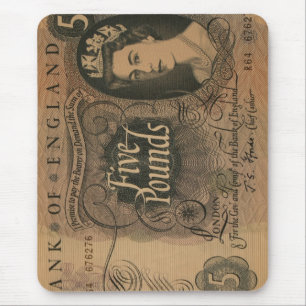Five-pound note Stirling Mouse Pad