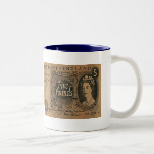 Five-pound note Stirling Two-Tone Coffee Mug