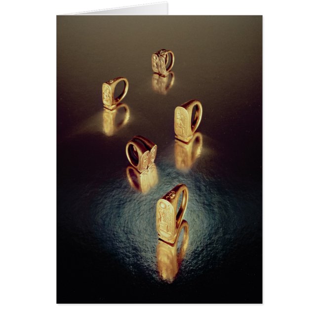 Five rings, from the Tomb of Tutankhamun (Front)