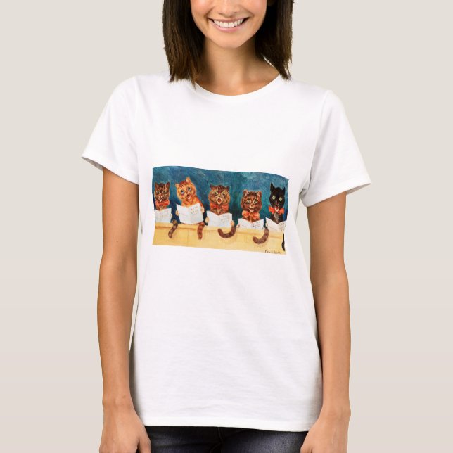 Five Singing Cats, Louis Wain T-Shirt (Front)