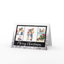 Five/Six Photos Winter Snow - Folded Card
