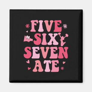 Five Six Seven Ate Cheer Cheerleader Gift For Woma Magnet