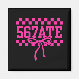 Five Six Seven Ate Cheer Dance Coquette Bow Cheerl Magnet