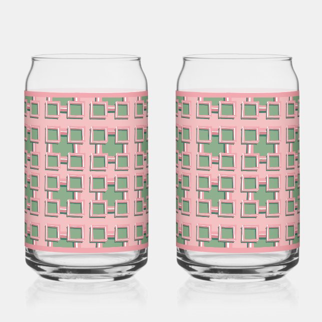  Five Square Soda Glass (Front)