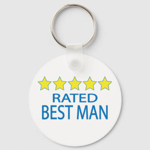 Five Star Best Man Key Ring