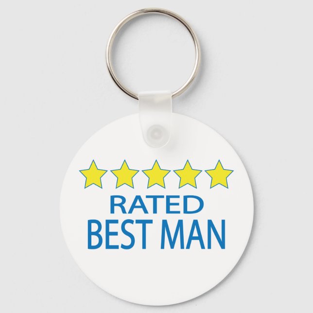 Five Star Best Man Key Ring (Front)