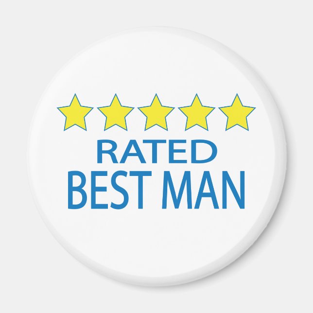 Five Star Best Man Magnet (Front)