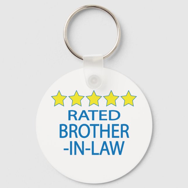 Five Star Brother-In-Law Key Ring (Front)