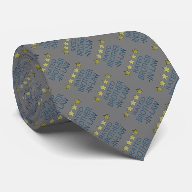 Five Star Brother-In-Law Tie (Rolled)