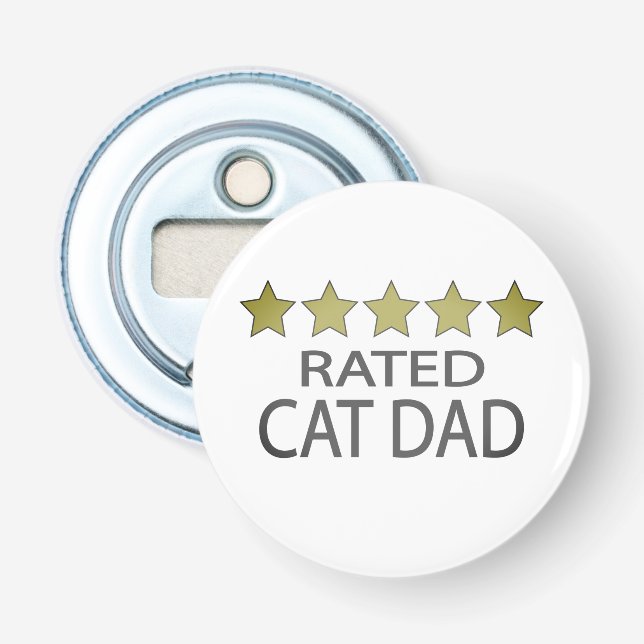 Five Star Cat Dad Bottle Opener (Front)