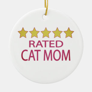 Five Star Cat Mum Ceramic Ornament