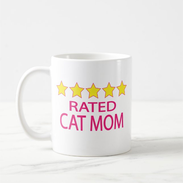 Five Star Cat Mum Coffee Mug (Left)