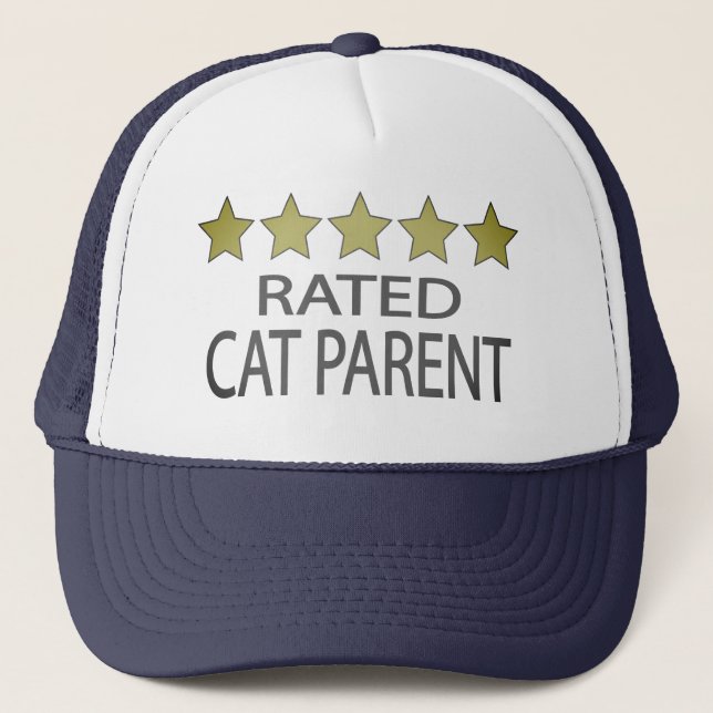 Five Star Cat Parent Trucker Hat (Front)