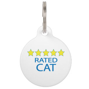Five Star Cat Pet Tag