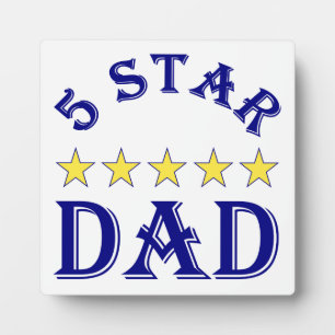 Five Star Dad Plaque