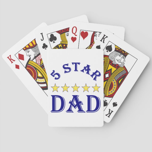 Five Star Dad Playing Cards (Back)