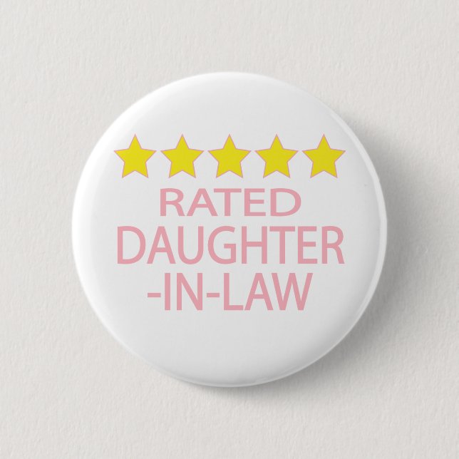 Five Star Daughter-In-Law 6 Cm Round Badge (Front)