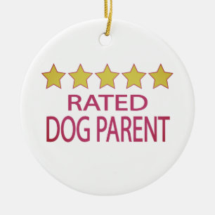 Five Star Dog Parent Ceramic Ornament