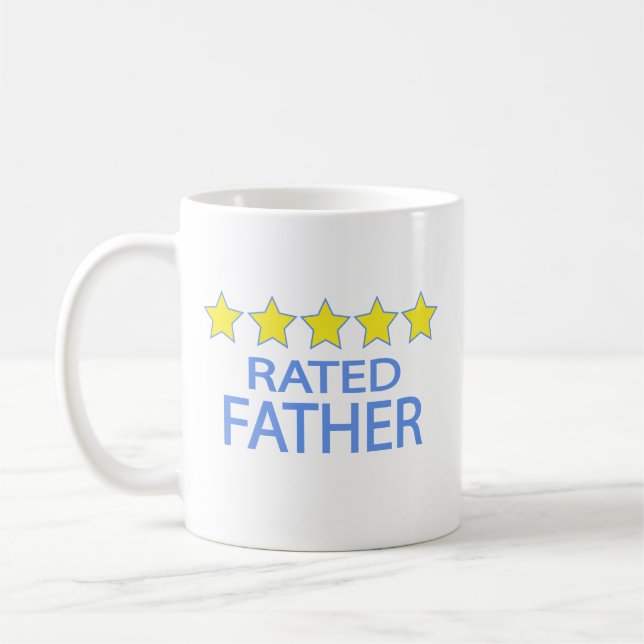 Five Star Father Coffee Mug (Left)