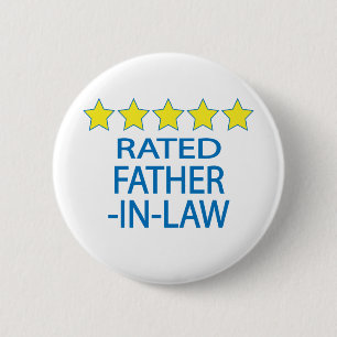 Five Star Father-In-Law 6 Cm Round Badge