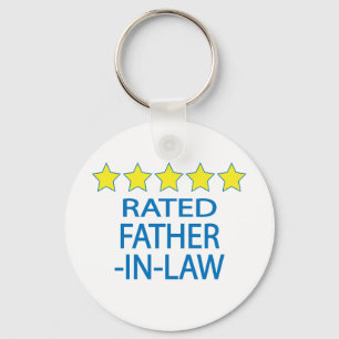 Five Star Father-In-Law Key Ring