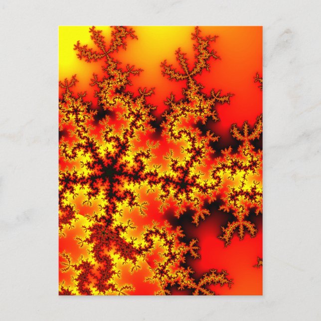 Five-star-fractal Postcard (Front)