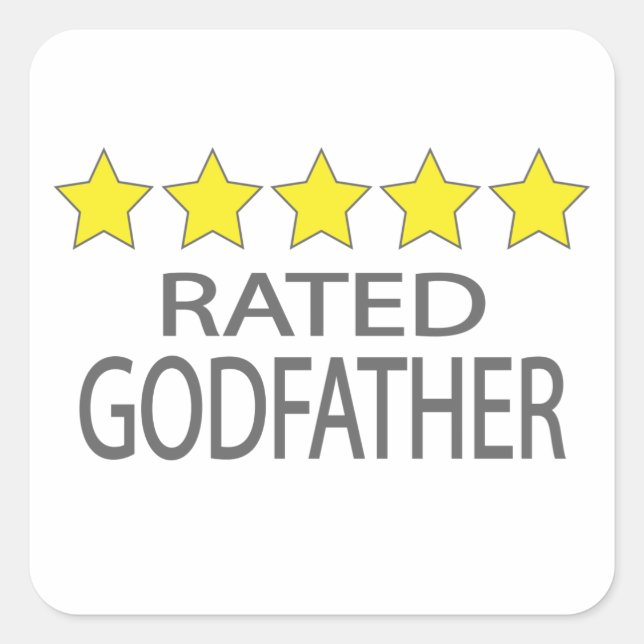 Five Star Godfather Square Sticker (Front)