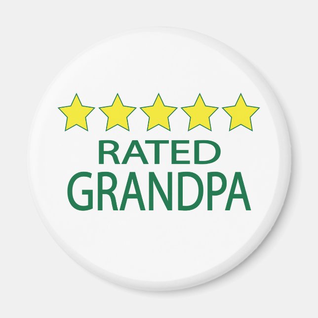 Five Star Grandpa Magnet (Front)