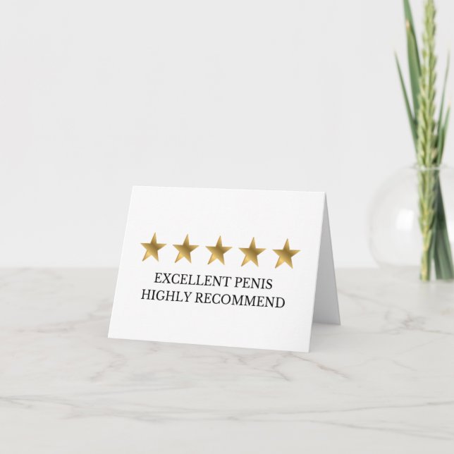 FIVE STAR Greeting Card (Front)