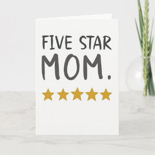 Five Star Mom Greeting Card