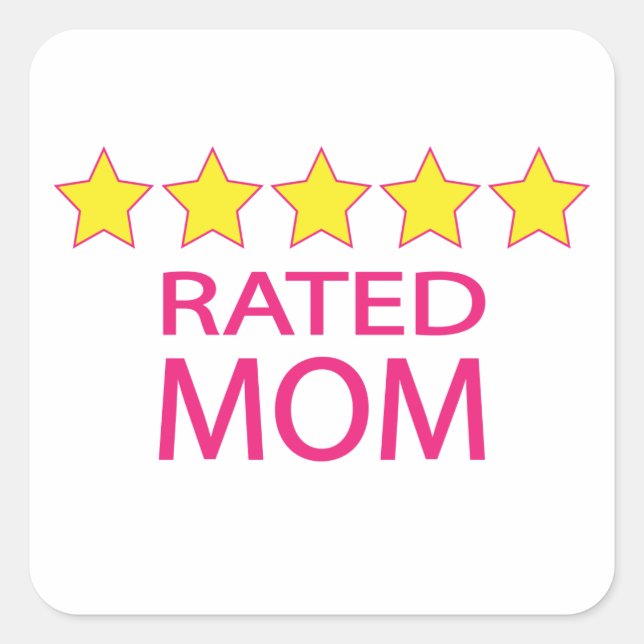 Five Star Mum Square Sticker (Front)