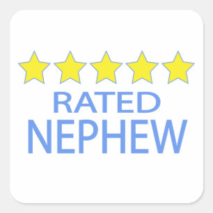 Five Star Nephew Square Sticker