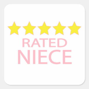 Five Star Niece Square Sticker