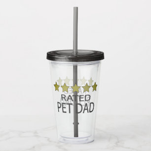 Five Star Pet Dad Acrylic Tumbler