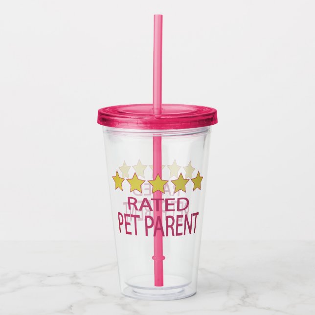 Five Star Pet Parent Acrylic Tumbler (Front)