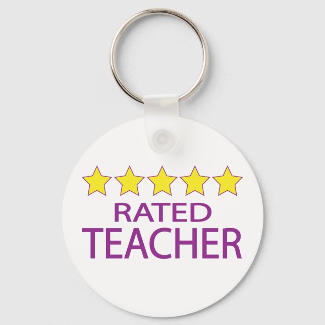 Five Star Teacher Key Ring (Front)